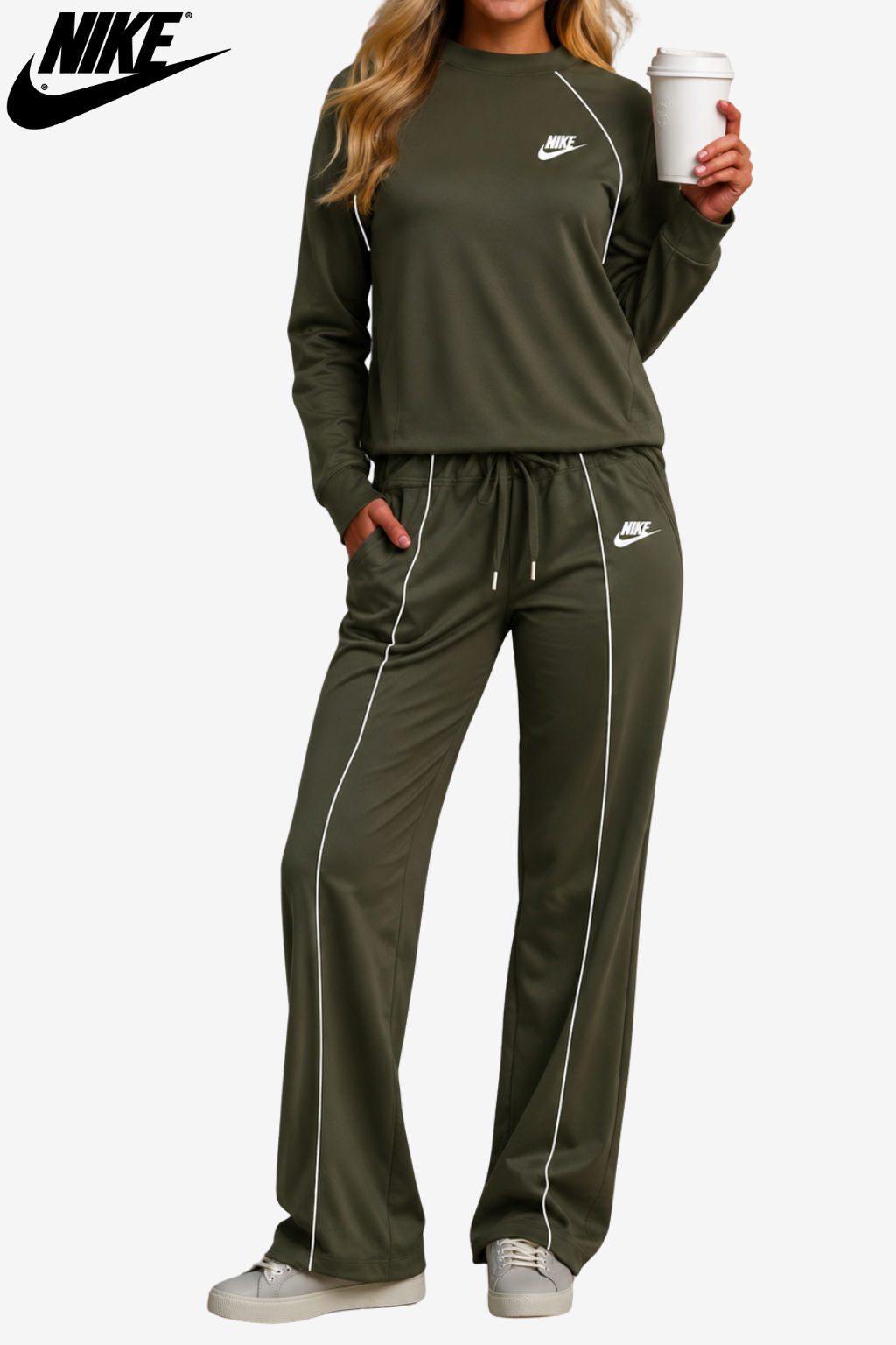 Set Lounge in Maglia Retro-Piping || SALDI DI LIQUIDAZIONE