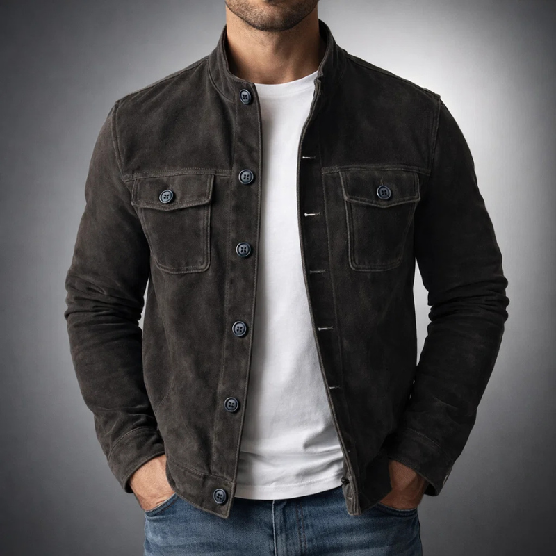 Halifax – Veste en Suédine Signature