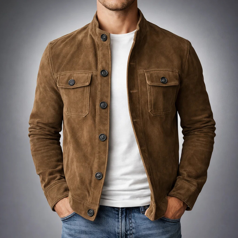 Halifax – Veste en Suédine Signature