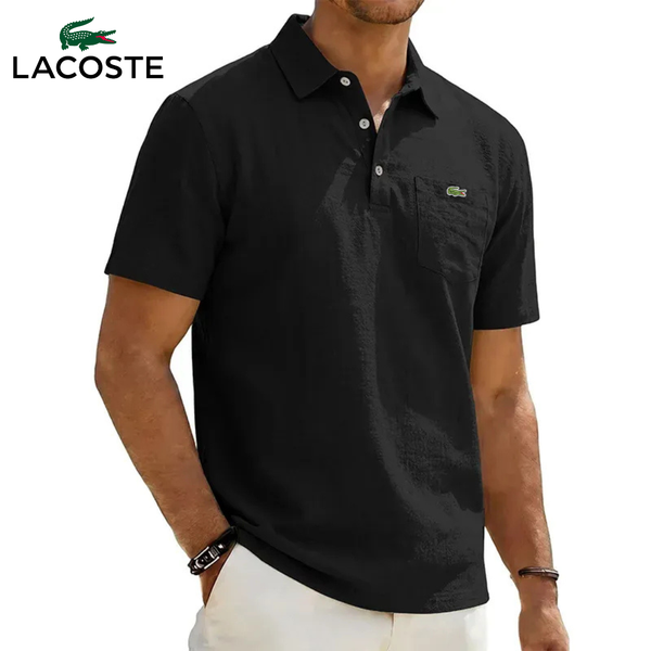 LCT | Polo en lin à manches courtes pour homme