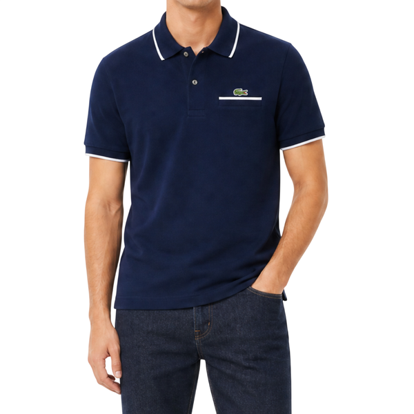 LCT Polo classique à liserés contrastés