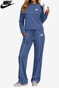 Set Lounge in Maglia Retro-Piping || SALDI DI LIQUIDAZIONE