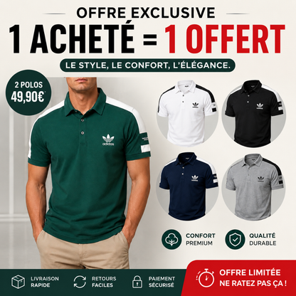 Polo Homme Élégance Contrastée