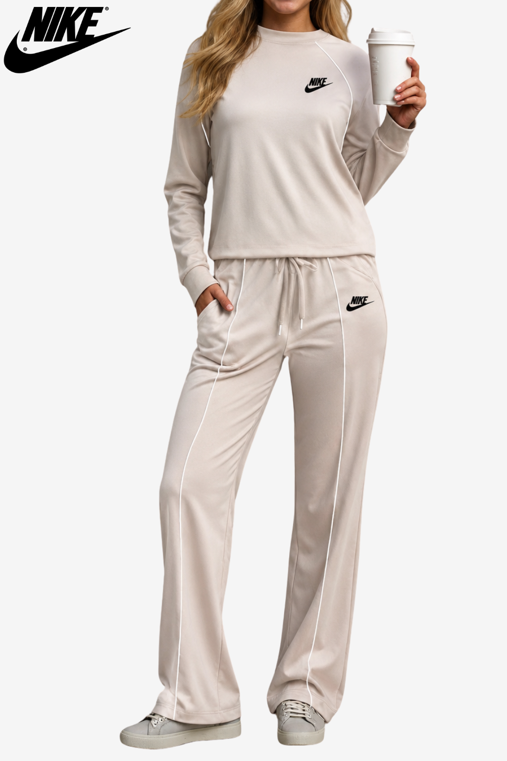 Set Lounge in Maglia Retro-Piping || SALDI DI LIQUIDAZIONE