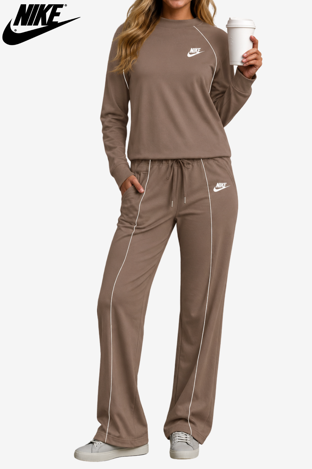 Set Lounge in Maglia Retro-Piping || SALDI DI LIQUIDAZIONE